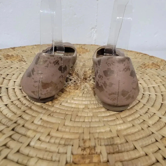 Boc Born Batik Rose Gold Floral Lace Ballet Flats Size 8 - Picture 4 of 7